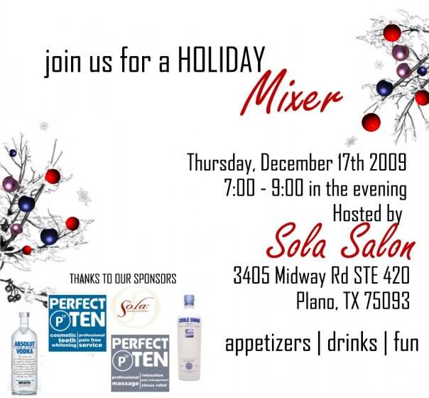 omg holiday mixer