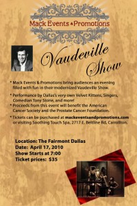 Flyer - April 24 2010 Vaudeville Show