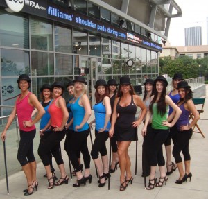 Burlesque Students at Good Morning Texas Performance